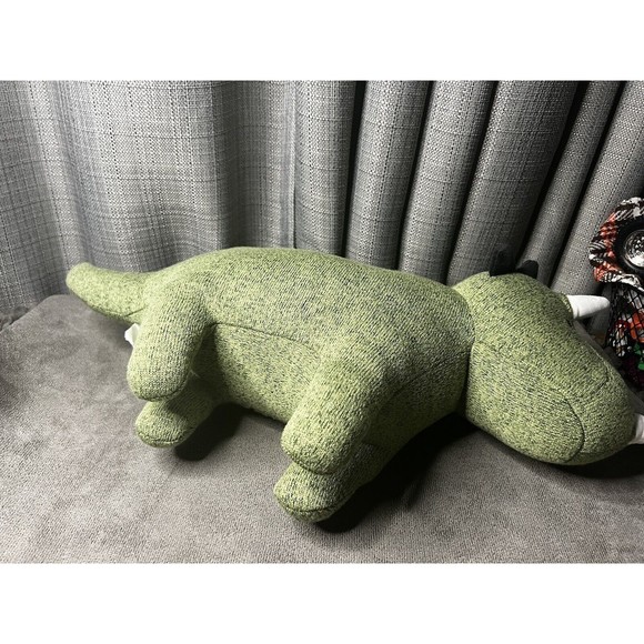 Pillowfort Dinosaur Green Triceratops Plush Throw Pillow Stuffed Animal Toy 21” - Picture 4 of 7